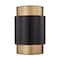 Z-Lite Harlech Wall Sconce, 2-Light, 8.5 In.W x 4 In.L x 12.75 In.H, Bronze + Rubbed Brass/Bronze 739S-BRZ-RB - alternate 1